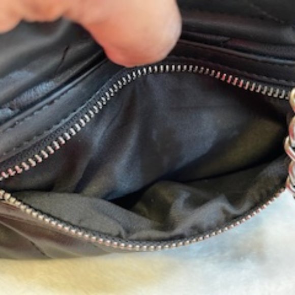 BADGLEY MISCHKA EUC QUILTED LEATHER SHOULDER/CROSSBODY BAG - Picture 9 of 12